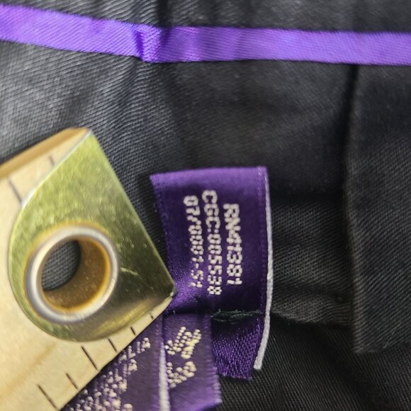 Ralph Lauren Purple Label Mens Navy Blue Chino Shorts Size 42 Flat Front - Picture 9 of 13